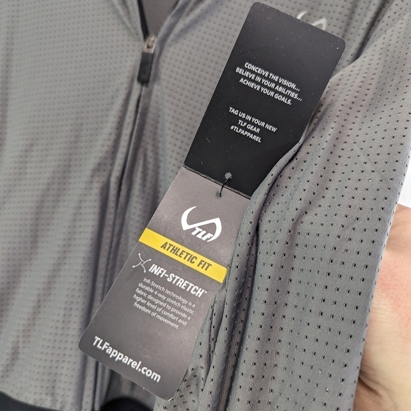 TLF Apparel Jacket Womens Medium Maddox Gray Half Zip Jacket Crop Athletic - Picture 6 of 13